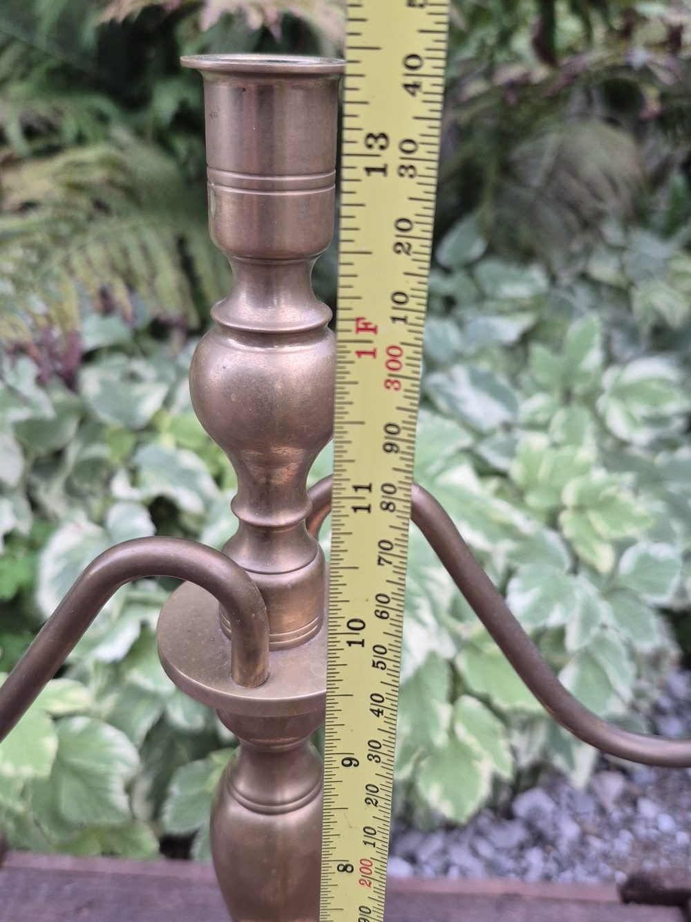 Vintage GHC Solid Brass 3-Arm Candelabra – Made in Thailand – 13 Inches Tall